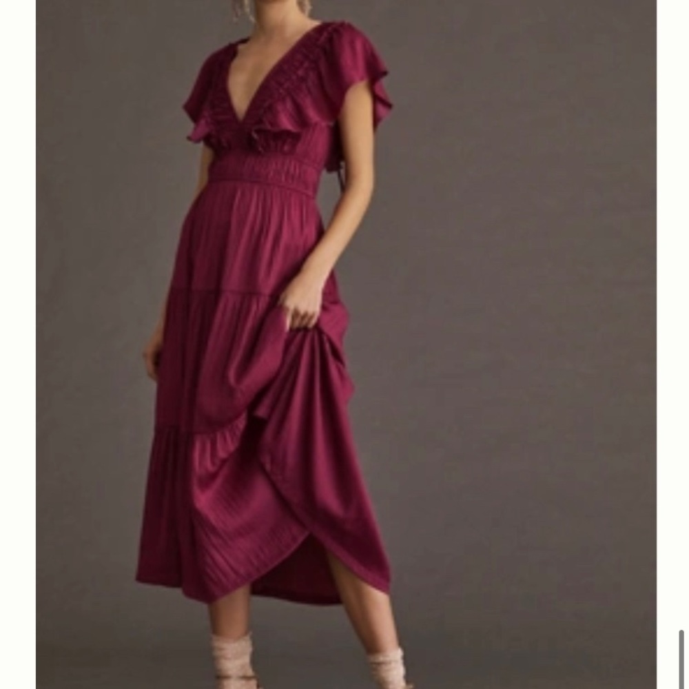 Great condition, purple/pink Anthropologie dress